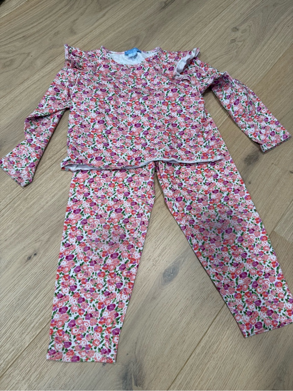 Hill House Pink Floral Ruffle Matching Set